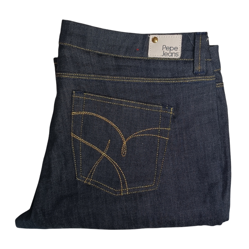 PEPE JEANS Lila Low Rise Boot Cut Dark Blue Jeans 34